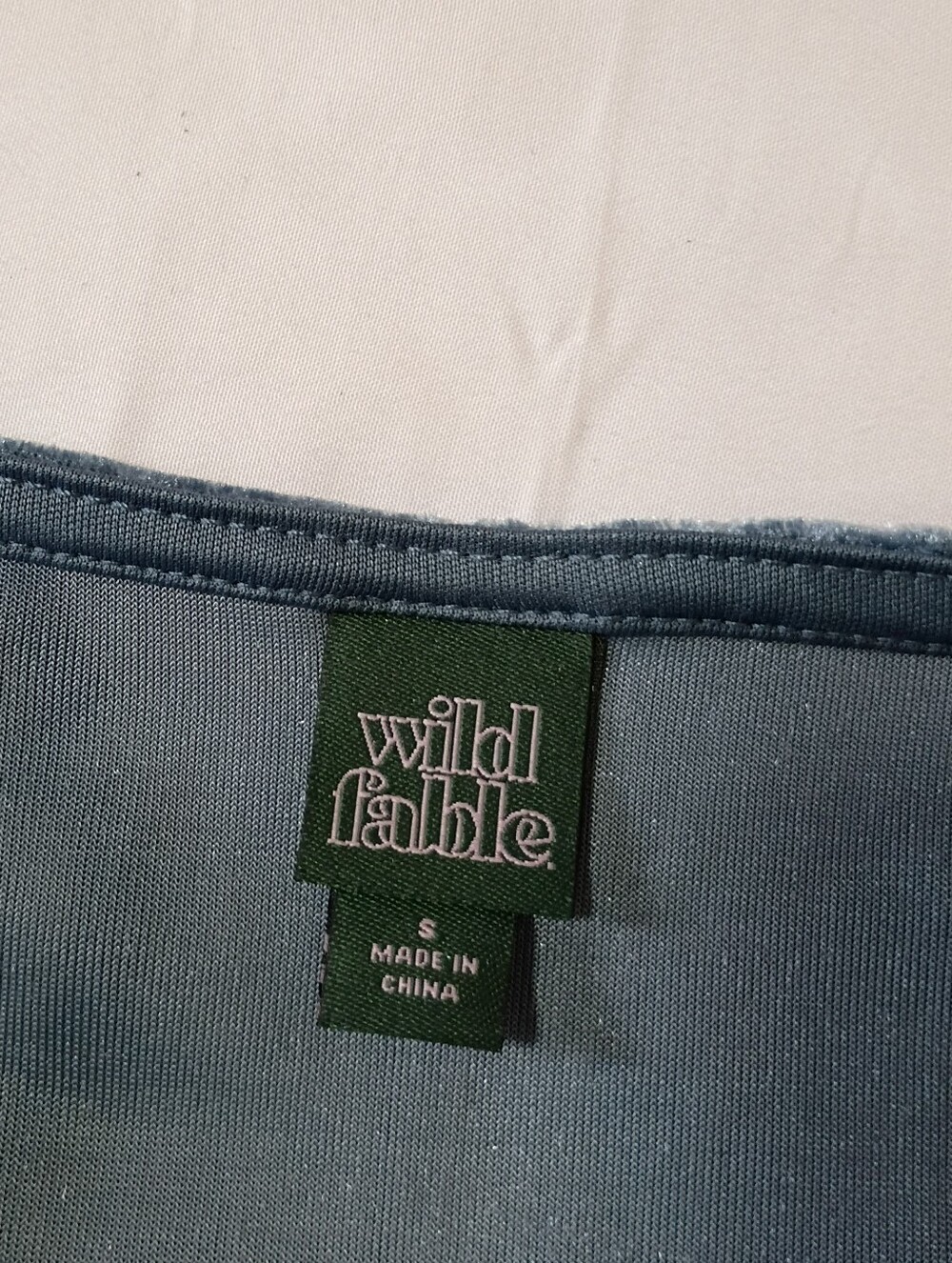 Wild Fable Blue Velvet-y Velour dress NWT size small - Spaghetti Strap - Picture 4 of 5